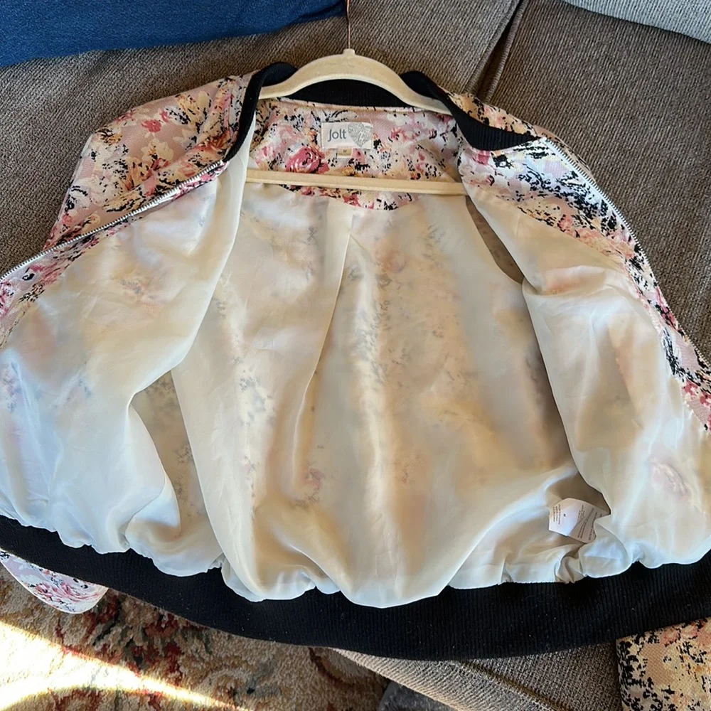 Jolt Floral Zippered Jacket